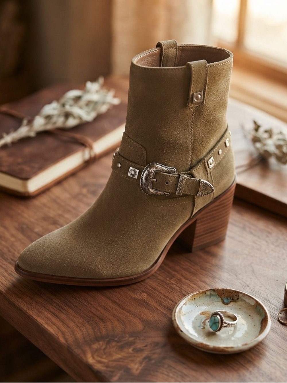 Lucky Brand Stylish Tan Ankle Boots